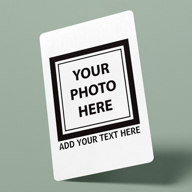 Upload Picture Photo & Add Text – Customise Playing Cards (Creator Uploaded)