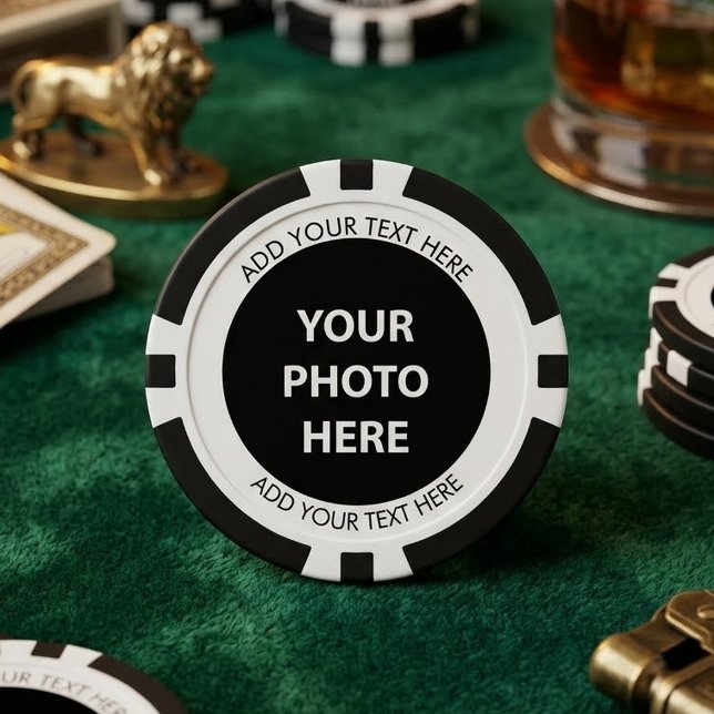Upload Picture Photo & Add Text – Customise Poker Chips (Creator Uploaded)