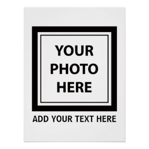 Upload Picture Photo & Add Text – Customise Poster