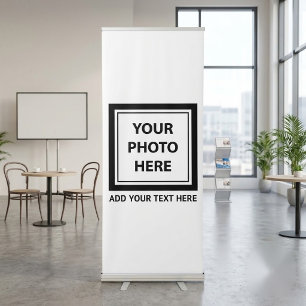 Upload Picture Photo & Add Text – Customise Retractable Banner