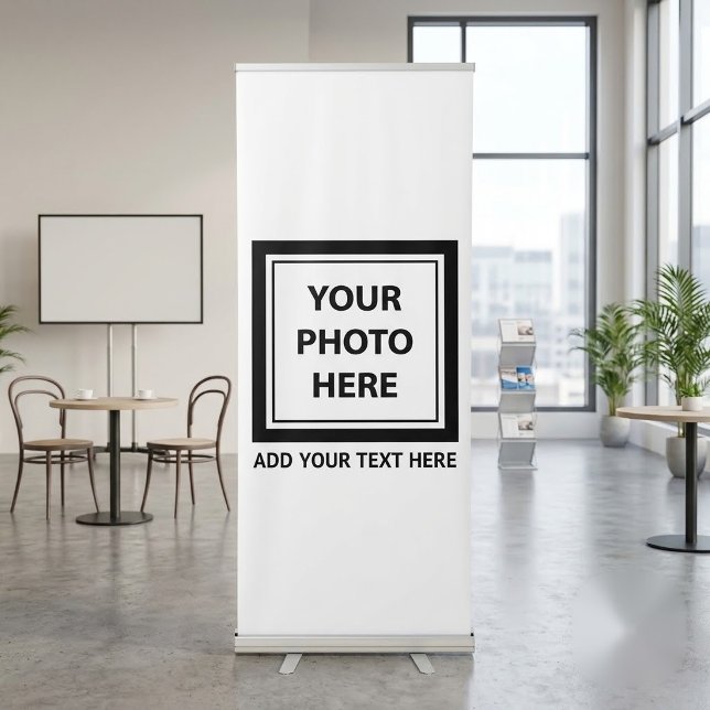 Upload Picture Photo & Add Text – Customise Retractable Banner (Creator Uploaded)