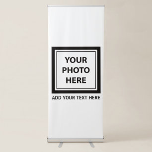 Upload Picture Photo & Add Text – Customise Retractable Banner