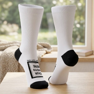 Upload Picture Photo & Add Text – Customise Socks