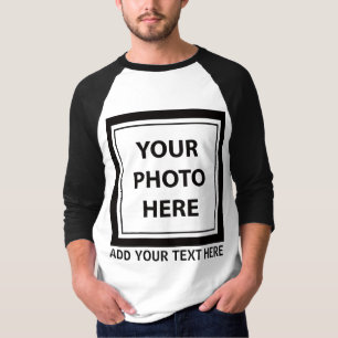 Upload Picture Photo & Add Text – Customise T-Shirt