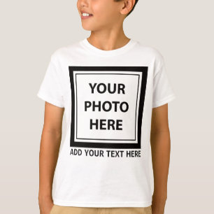 Upload Picture Photo & Add Text – Customise T-Shirt