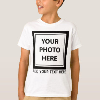 Upload Picture Photo & Add Text – Customise T-Shirt