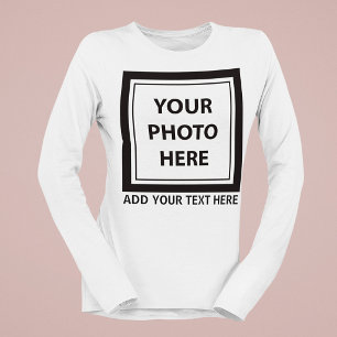 Upload Picture Photo & Add Text – Customise T-Shirt