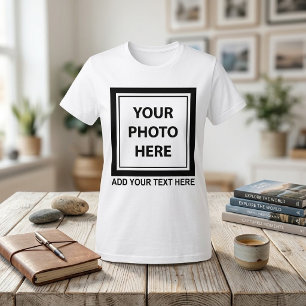 Upload Picture Photo & Add Text – Customise T-Shirt
