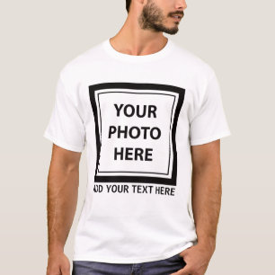 Upload Picture Photo & Add Text – Customise T-Shirt