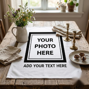 Upload Picture Photo & Add Text – Customise Tablecloth