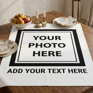 Upload Picture Photo & Add Text – Customise Tablecloth