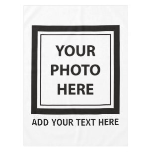 Upload Picture Photo & Add Text – Customise Tablecloth