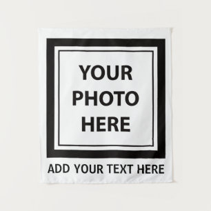 Upload Picture Photo & Add Text – Customise Tapestry