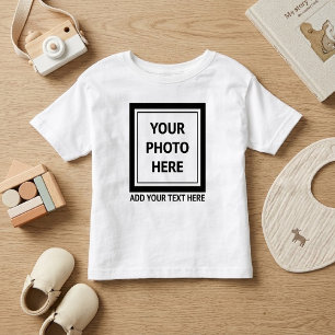 Upload Picture Photo & Add Text – Customise Toddler T-Shirt