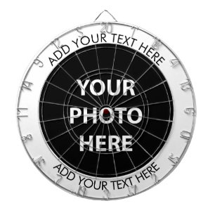 Upload Picture Photo & Add Text – Customize Dartboard