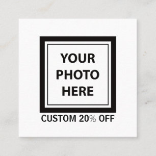 Upload Picture Photo & Add Text – Customize Simple Discount Card