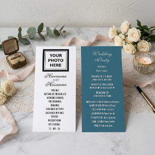 Upload Picture Photo & Add Text – Wedding Party Programme