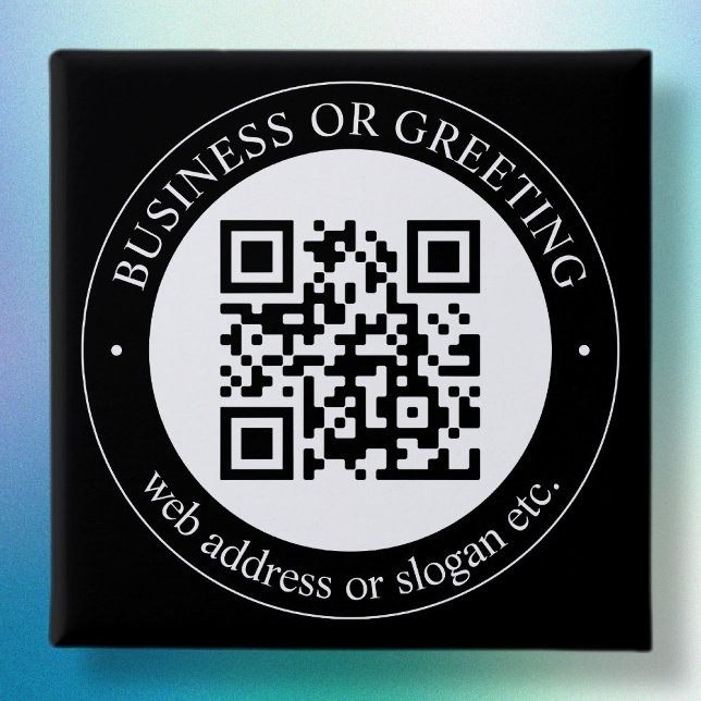 Upload QR code or Logo | Modern Black Button (Creator Uploaded)