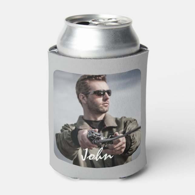 Upload two photo can cooler (Can Front)