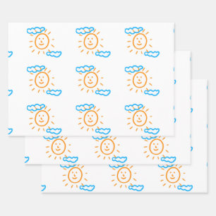 Upload Youar Art Drawing Turn Kids Artwork to Wrapping Paper Sheet