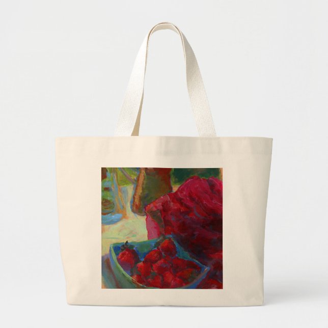 Upload Your Artwork | Turn Custom Painting to Large Tote Bag (Front)