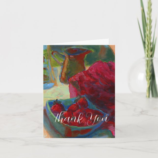 Upload Your Artwork | Turn Custom Painting to  Thank You Card (Front)