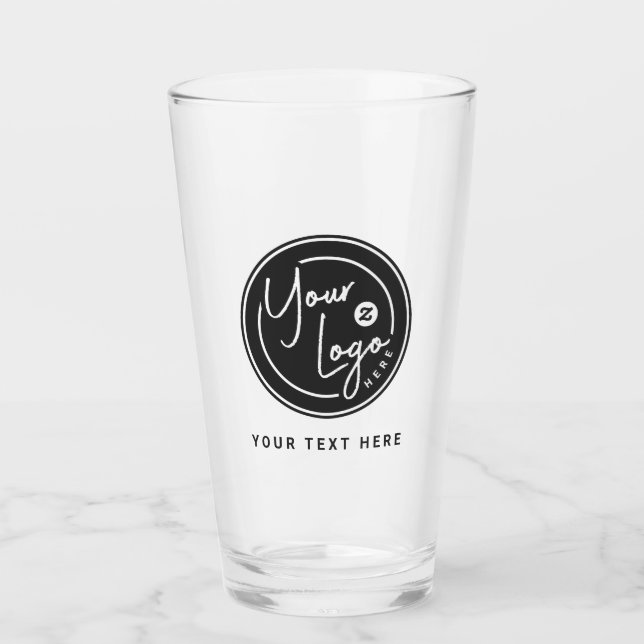 Upload Your Brand Logo Glass (Front)