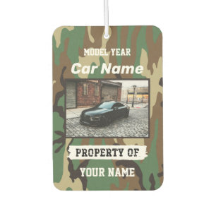 Upload Your Car Photo with Personalisation Air Freshener