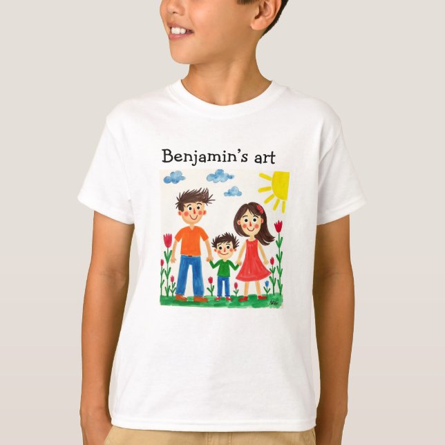 Upload your Child's Artwork to this Shirt (Front)