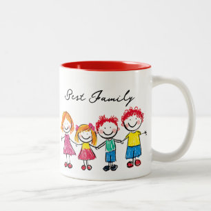Upload Your Child's Drawing Custom Kids Artwork Two-Tone Coffee Mug