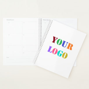 Upload Your Company Logo Branded Planner Example