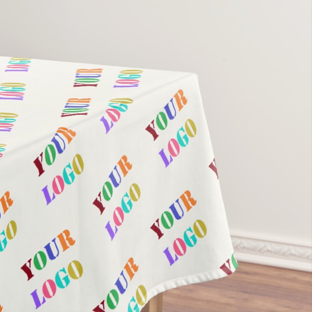 Upload Your Company Logo Branded Tablecloth (In Situ)