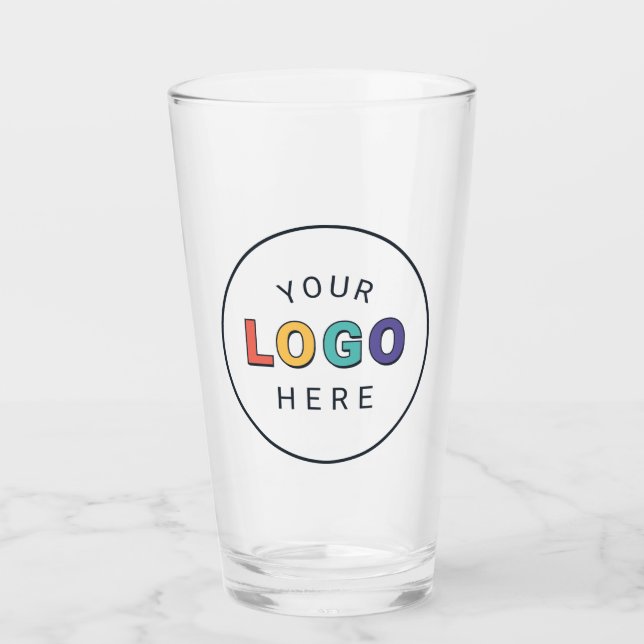 Upload Your Company Logo Glass (Front)