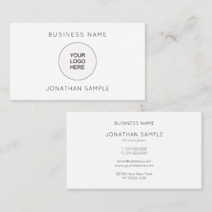 Upload Your Company Logo Here Custom Template Business Card