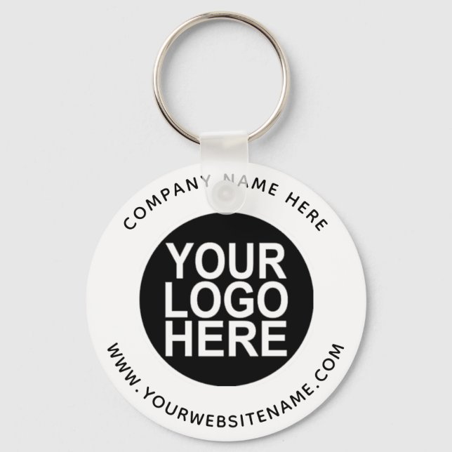 Upload Your Company Logo Key Ring (Front)