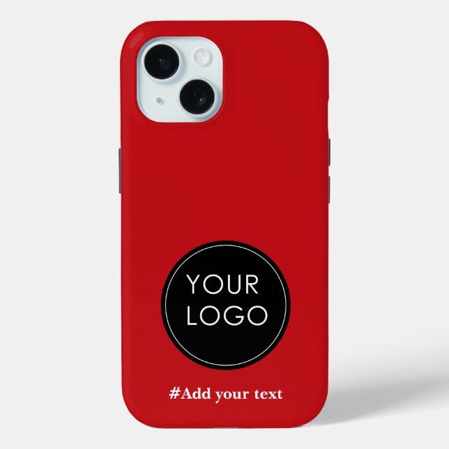 Upload Your Custom Business Logo To Holiday Red Case-Mate iPhone Case (Back)