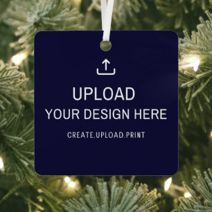 Upload your Custom Design, Artwork, or Photo Metal Tree Decoration