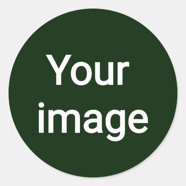 Upload Your Custom Image – Personalized Graphic Classic Round Sticker (Front)
