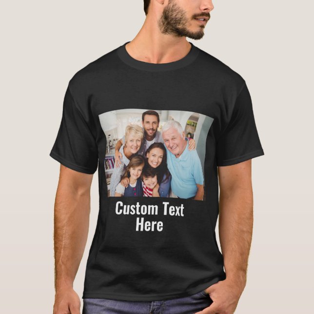 Upload Your Custom Photo Family Reunion Picture  T-Shirt (Front)