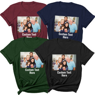 Upload Your Custom Photo Family Reunion Picture  T-Shirt