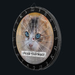 Upload Your Cute Cat Photo Dartboard<br><div class="desc">Upload Your Cute Cat Photo Dart Board</div>
