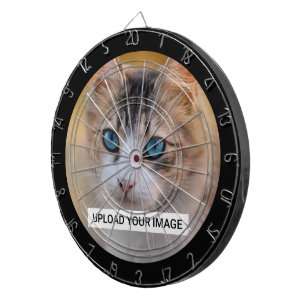 Upload Your Cute Cat Photo Dartboard