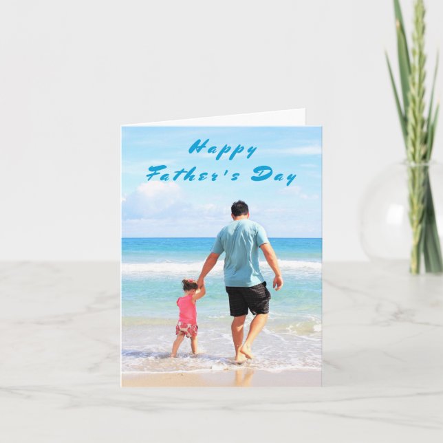 Upload Your Dad Photo Father's Day Card (Front)
