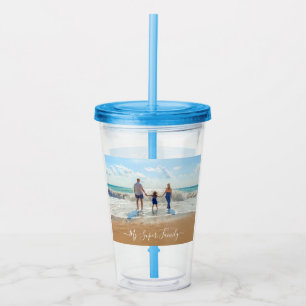 Upload Your Family Photo Acrylic Tumbler Gift