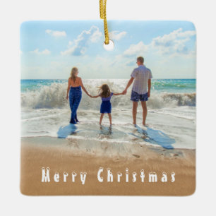 Upload Your Family Photo Christmas Ornament