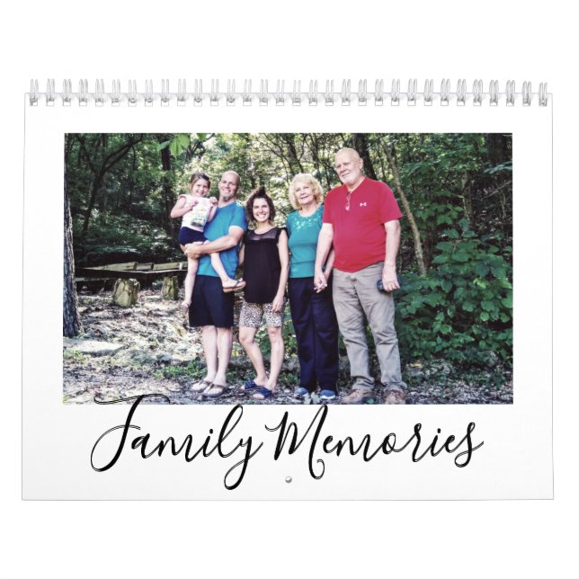 Upload Your Family Picture Memories Custom 2026  Calendar (Cover)