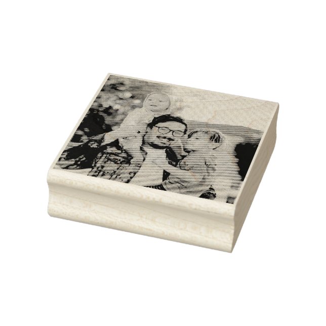 Upload Your Family Picture Rubber Stamp (Stamp)