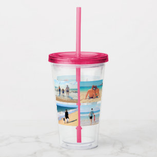 Upload Your Favourite Photo Collage Acrylic Tumble Tumbler