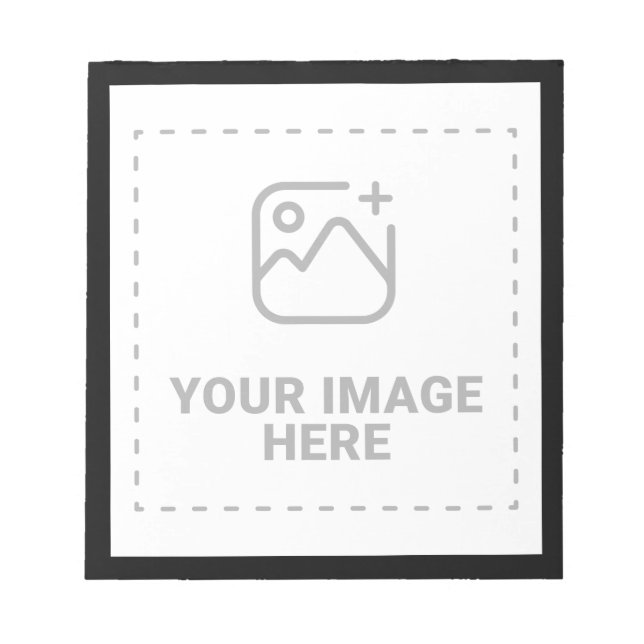 Upload Your Image Notepad (Front)