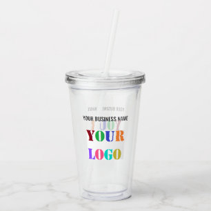 Upload Your Logo Add Text Branded Acrylic Tumbler
